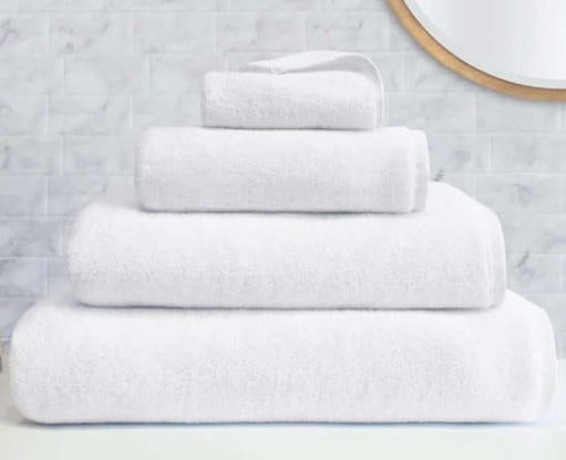 Peshqire i bardhe 550gr  70x140cm  Flat 100% pambuk